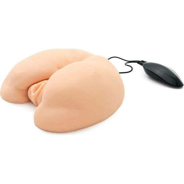 Masturbatore Anatomicamente Vibrante con Canali e Vibratore Integrato